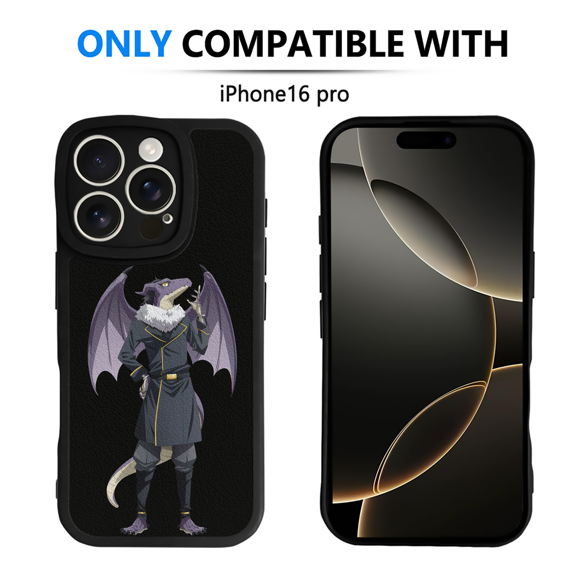 （画像用） 転スラ Regarding Reincarnated to Slime 【iPhone 16シリーズ対応】シリコンスマホケース（レザー調） 材質：シリコン